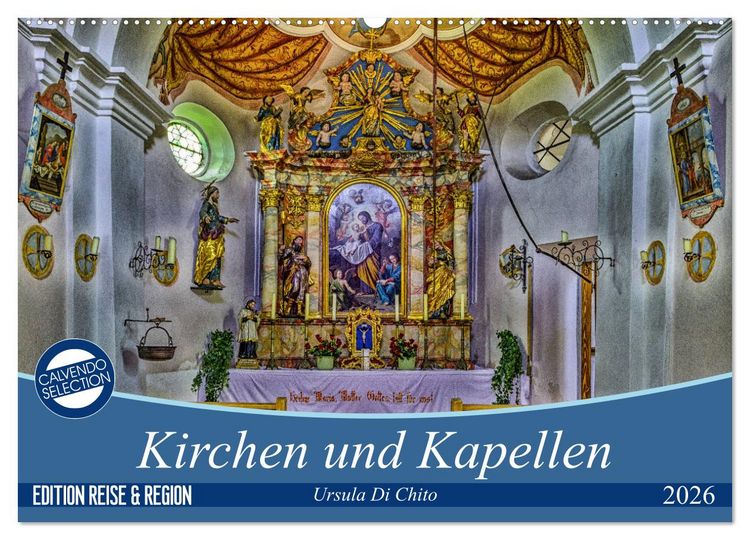 Produktbild: Kirchen und Kapellen (Wandkalender 2026 DIN A2 quer), CALVENDO Monatskalender
