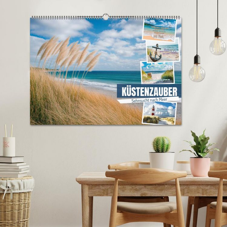 Produktbild: K&Uuml;STENZAUBER Sehnsucht nach Meer (Wandkalender 2026 DIN A2 quer), CALVENDO Monatskalender