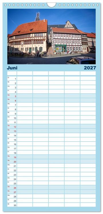 Produktbild: Familienplaner 2027 - Sagenumwobener Harz mit 5 Spalten (Wandkalender, 21 x 45 cm) CALVENDO