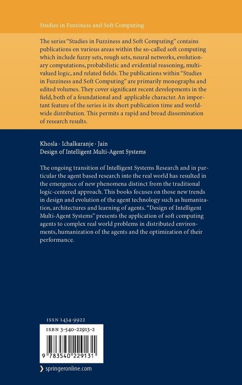 Produktbild: Design of Intelligent Multi-Agent Systems