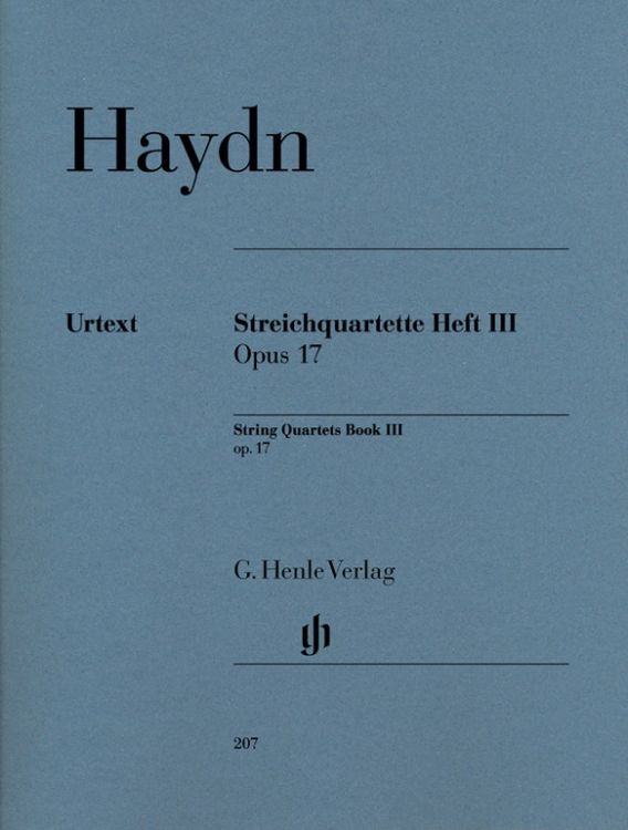Produktbild: Joseph Haydn - Streichquartette Heft III op. 17