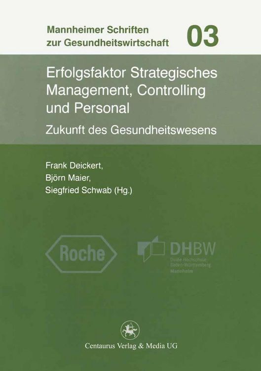 Produktbild: Erfolgsfaktor Strategisches Management, Controlling und Personal