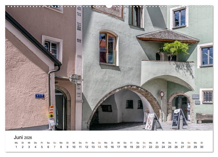 Produktbild: Sonniges Sch&auml;rding, Barockstadt am Inn (Wandkalender 2026 DIN A2 quer), CALVENDO Monatskalender