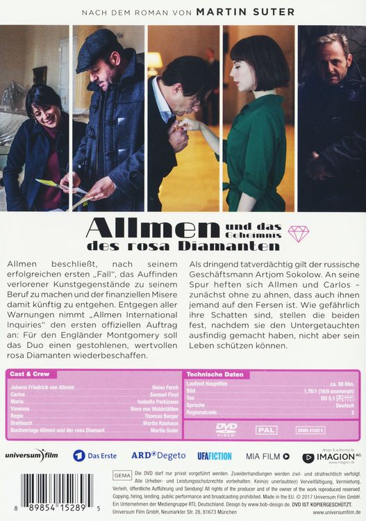 Produktbild: Allmen und das Geheimnis des rosa Diamanten