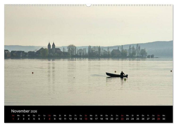 Produktbild: Ein Jahr am BODENSEE (hochwertiger Premium Wandkalender 2026 DIN A2 quer), Kunstdruck in Hochglanz