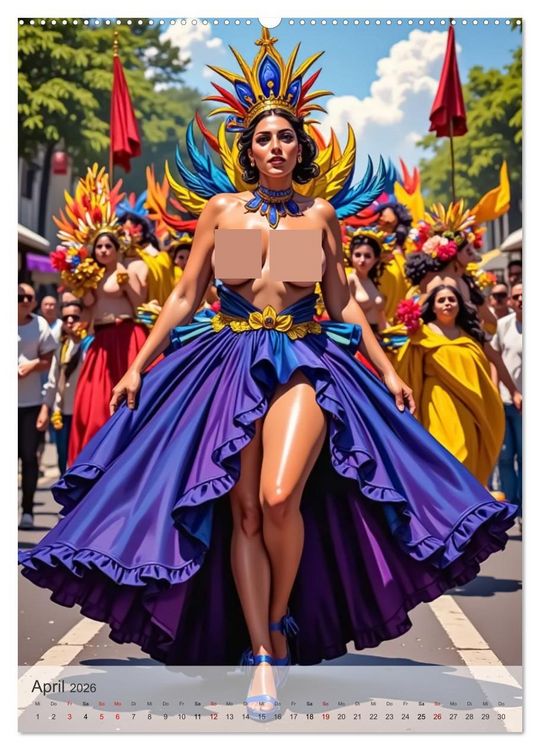 Produktbild: Spicy World - Sonne, Lust und Rio de Janeiro (Wandkalender 2026 DIN A2 hoch), CALVENDO Monatskalender