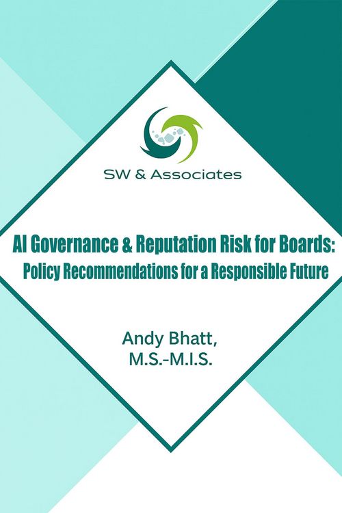 Produktbild: AI Governance & Reputation Risk for Boards: Policy Recommendations for a Responsible Future