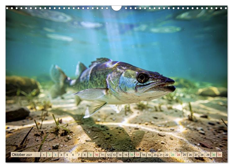 Produktbild: Zander im See (Wandkalender 2027 DIN A3 quer), CALVENDO Monatskalender