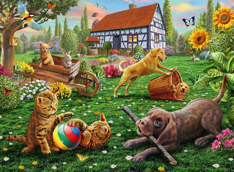 Produktbild: Puzzle Ravensburger Entdecker auf vier Pfoten 200 Teile XXL