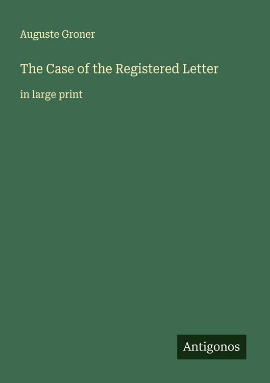 Produktbild: The Case of the Registered Letter