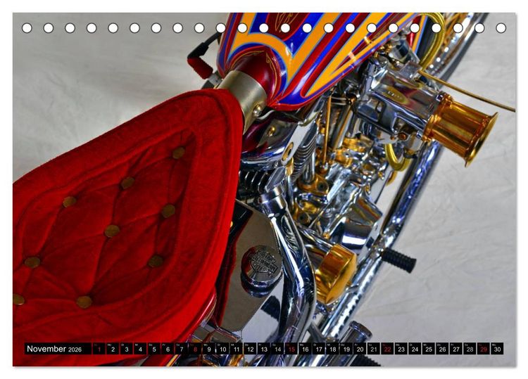 Produktbild: Harley Classic Chopper (Tischkalender 2026 DIN A5 quer), CALVENDO Monatskalender