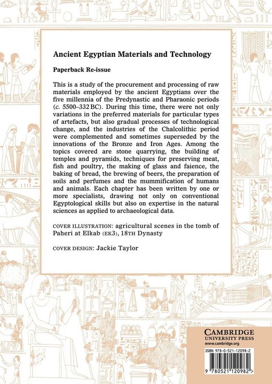 Produktbild: Ancient Egyptian Materials and Technology