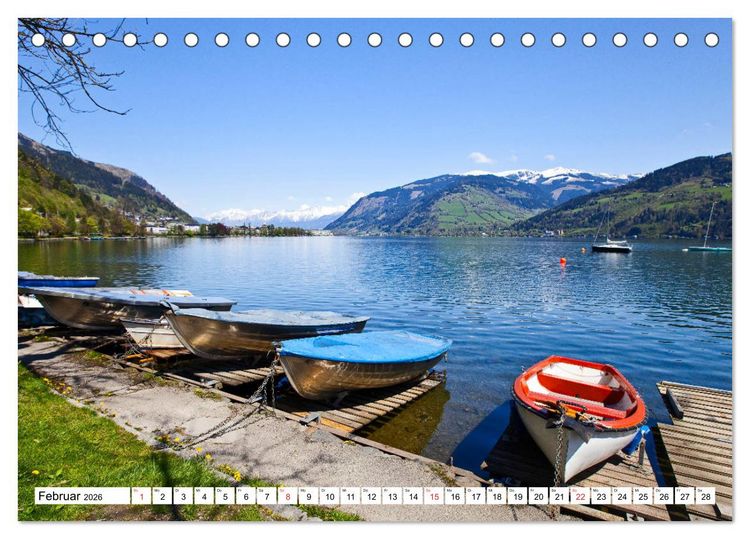 Produktbild: Der Zeller See im sch&ouml;nen Salzburger Land (Tischkalender 2026 DIN A5 quer), CALVENDO Monatskalender