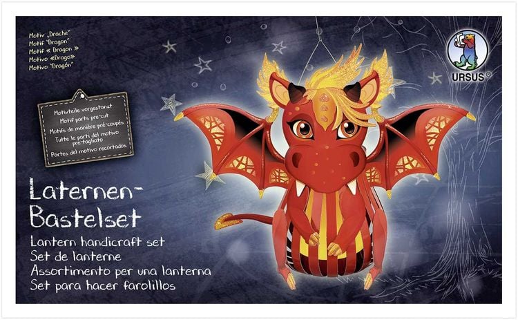 Produktbild: URSUS Laternen-Bastelset "Drache"