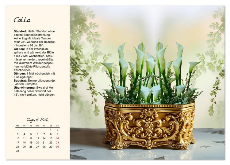 Produktbild: Bl&uuml;tenpracht am Fenster (Wandkalender 2026 DIN A3 quer), CALVENDO Monatskalender
