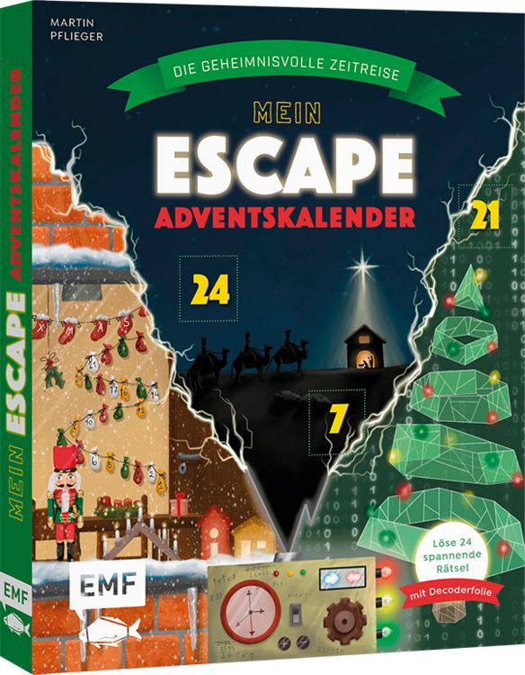 Produktbild: Mein Escape-Adventskalender: Die geheimnisvolle Zeitreise &ndash; Mit Decoderfolie