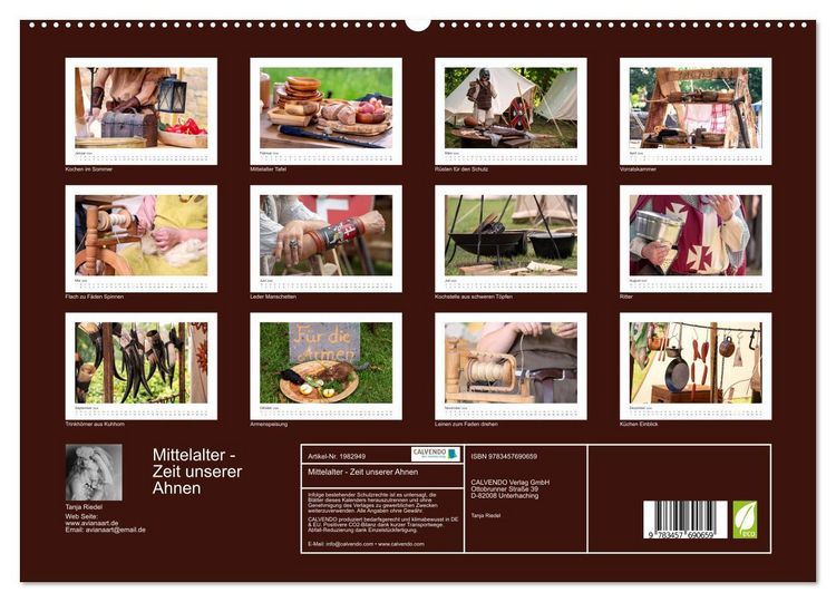 Produktbild: Mittelalter - Zeit unserer Ahnen (hochwertiger Premium Wandkalender 2026 DIN A2 quer), Kunstdruck in Hochglanz