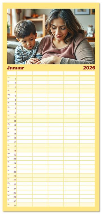 Produktbild: Familienplaner 2026 - Powerfrauen - Frauen in anspruchsvollen Berufen mit 5 Spalten (Wandkalender, 21 x 45 cm) CALVENDO