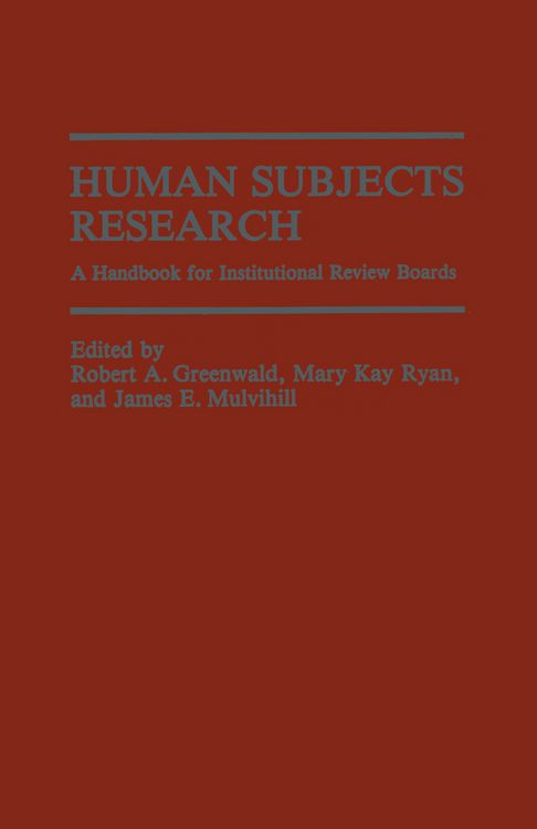 Produktbild: Human Subjects Research