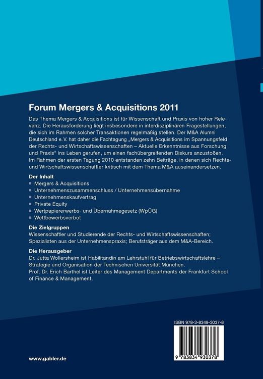 Produktbild: Forum Mergers & Acquisitions 2011