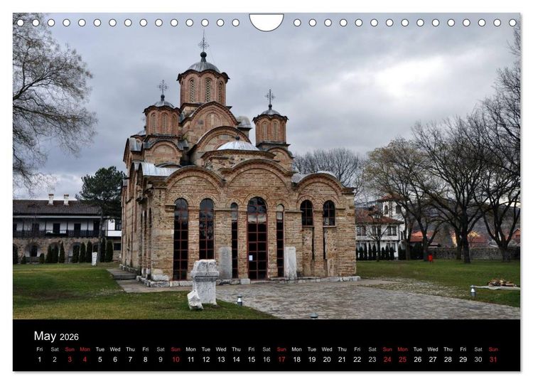 Produktbild: Monuments of Kosovo 2026 (Wall Calendar 2026 DIN A4 landscape), CALVENDO 12 Month Wall Calendar