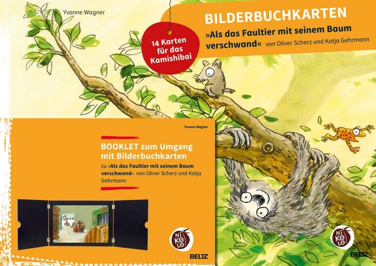 Produktbild: Bilderbuchkarten &raquo;Als das Faultier mit seinem Baum verschwand&laquo; von Oliver Scherz und Katja Gehrmann