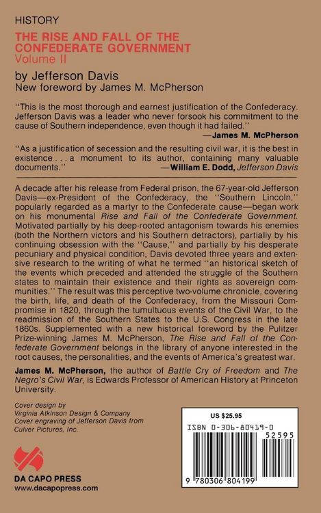 Produktbild: The Rise and Fall of the Confederate Government
