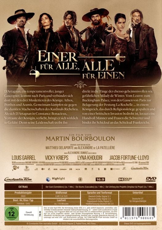 Produktbild: Die Drei Musketiere - D'Artagnan
