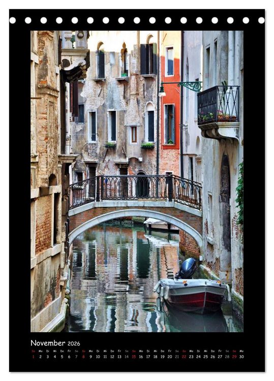 Produktbild: Venedig (Tischkalender 2026 DIN A5 hoch), CALVENDO Monatskalender