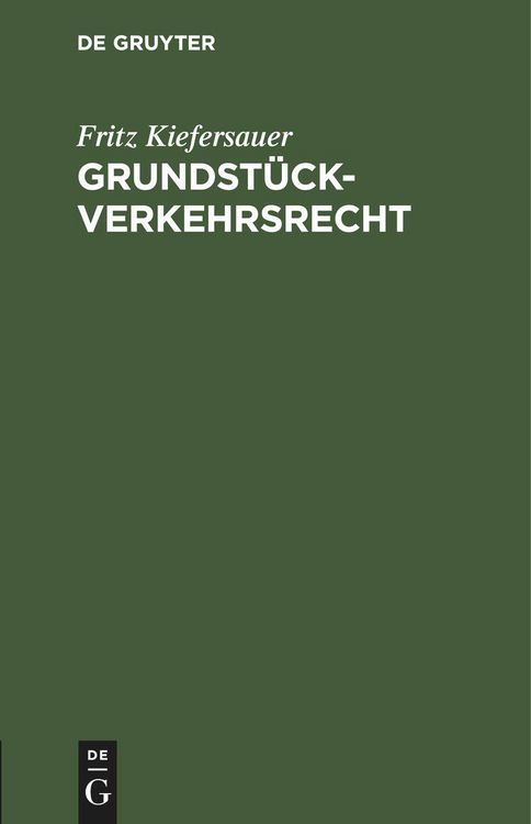 Produktbild: Grundst&uuml;ckverkehrsrecht