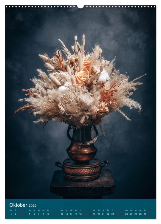 Produktbild: Trockenblumen Bouquet (hochwertiger Premium Wandkalender 2026 DIN A2 hoch), Kunstdruck in Hochglanz