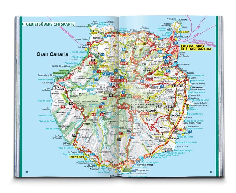 Produktbild: KOMPASS Wanderf&uuml;hrer Gran Canaria, 75 Touren mit Extra-Tourenkarte
