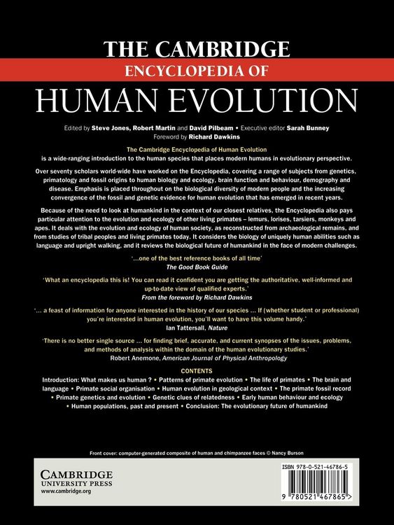 Produktbild: The Cambridge Encyclopedia of Human Evolution
