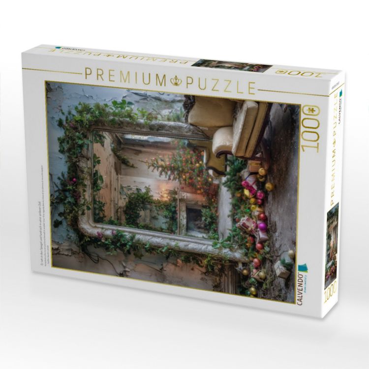 Produktbild: CALVENDO Puzzle Er sah in den Spiegel und fand sich in einer anderen Zeit | 1000 Teile Lege-Gr&ouml;&szlig;e 64x48cm Foto-Puzzle f&uuml;r gl&uuml;ckliche Stunden