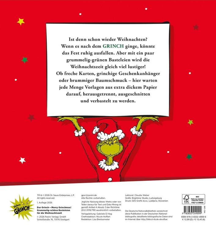 Der Grinch – Merry Grinchmas! Grummelig-schöne Basteleien für die Weihnachtszeit