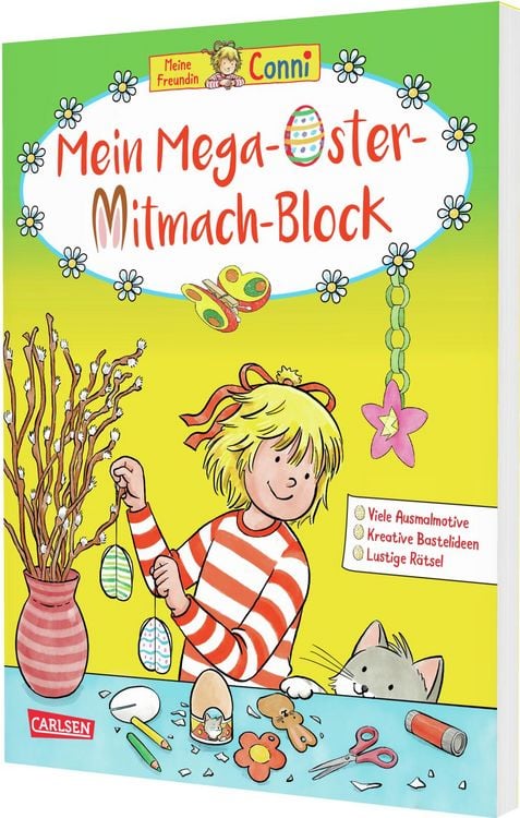 Produktbild: Conni Gelbe Reihe (Besch&auml;ftigungsbuch): Mein Mega-Oster-Mitmach-Block