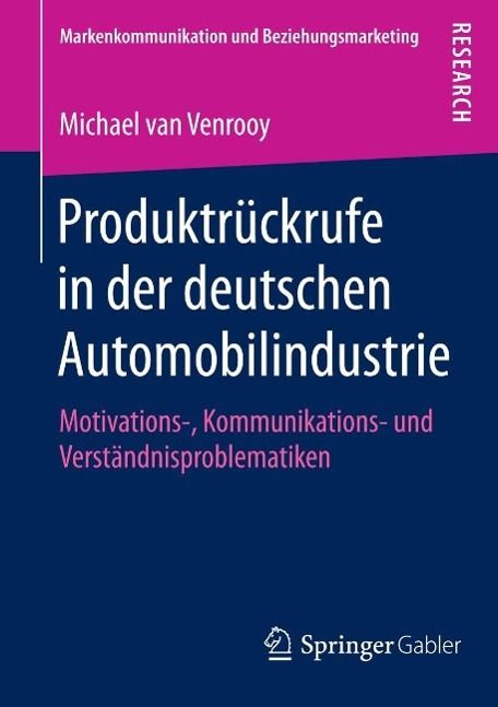 Produktbild: Produktr&uuml;ckrufe in der deutschen Automobilindustrie