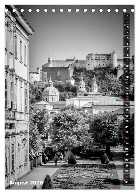 Produktbild: STADTBILDER Monochrome Momente (Tischkalender 2026 DIN A5 hoch), CALVENDO Monatskalender
