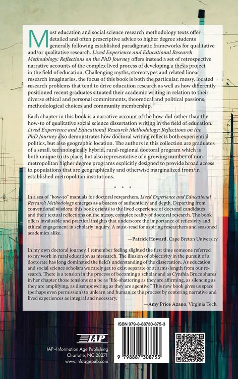 Produktbild: Lived Experience and Educational Research Methodology