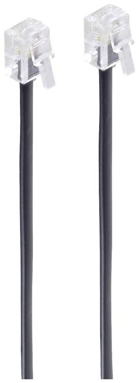 Produktbild: Shiverpeaks Western Anschlusskabel [1x RJ11-Stecker 6p4c - 1x RJ11-Stecker 6p4c] 10m Schwarz