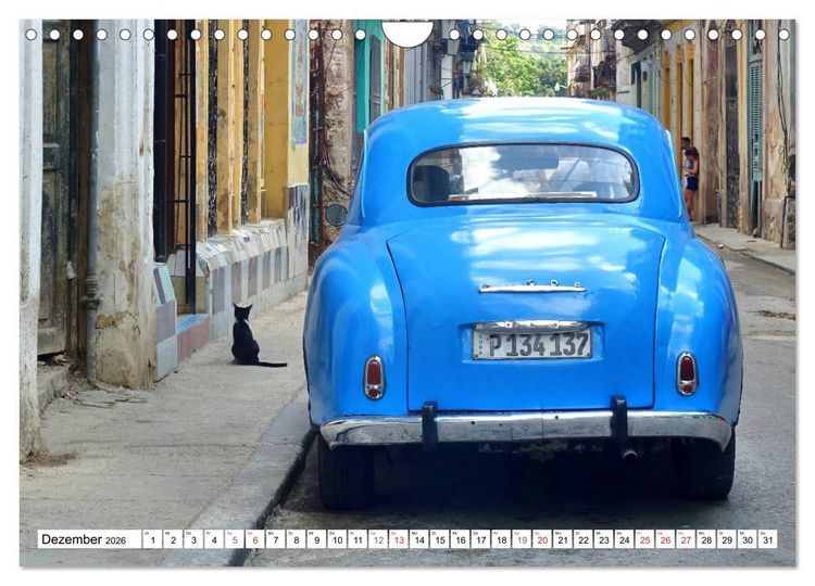 Produktbild: SKODA IN KUBA - Oldtimer der CSSR (Wandkalender 2026 DIN A4 quer), CALVENDO Monatskalender