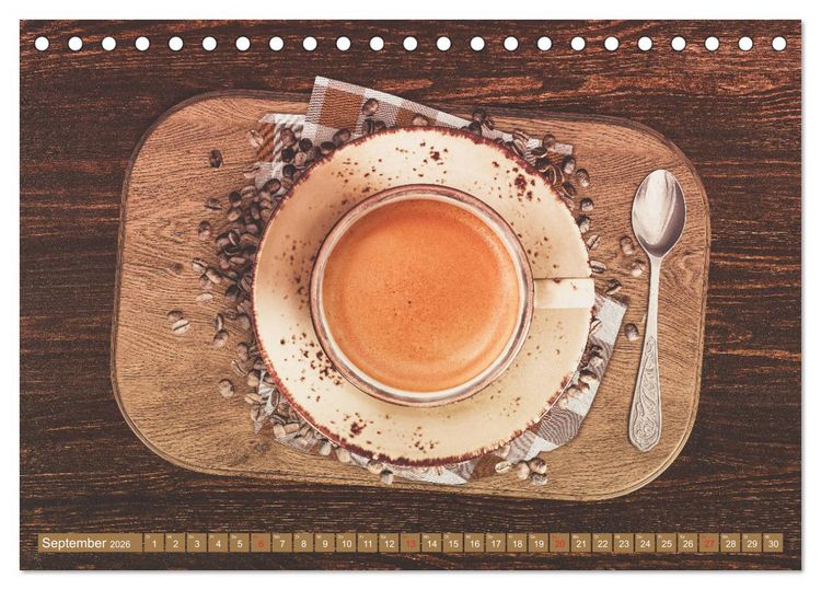 Produktbild: Auf einen Kaffee? (Tischkalender 2026 DIN A5 quer), CALVENDO Monatskalender