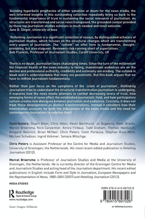 Produktbild: Rethinking Journalism