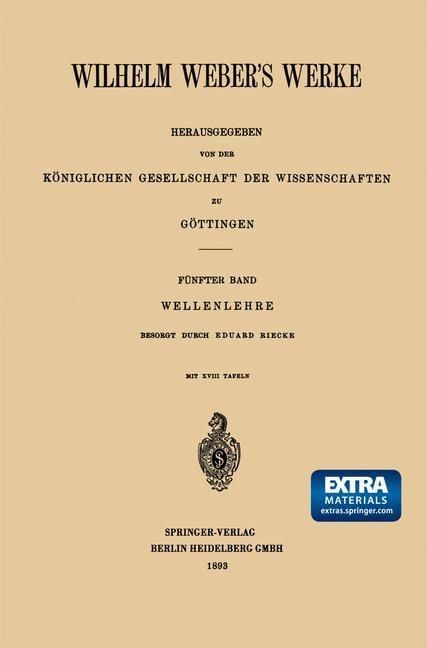 Produktbild: Wilhelm Weber's Werke