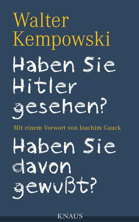 Produktbild: Haben Sie Hitler gesehen? Haben Sie davon gewu&szlig;t?