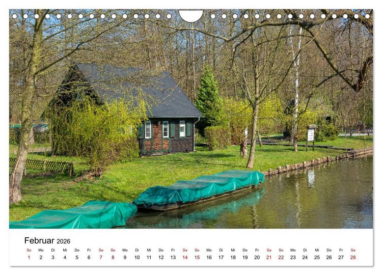 Produktbild: Unterwegs im Spreewald (Wandkalender 2026 DIN A4 quer), CALVENDO Monatskalender