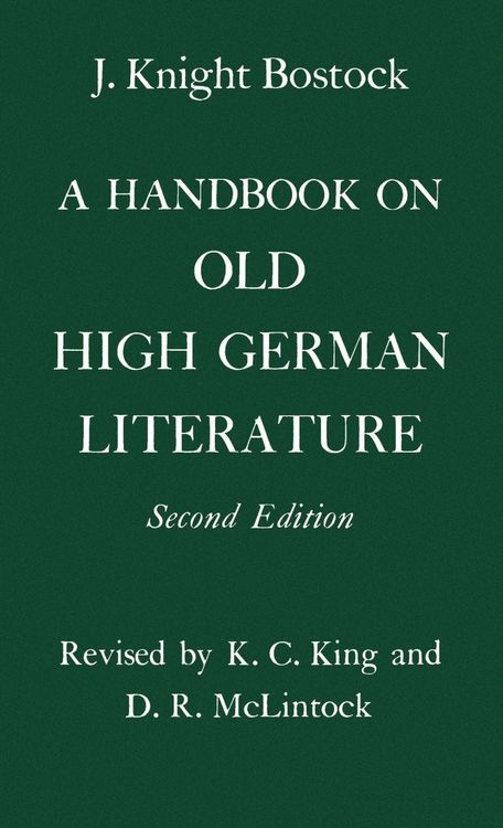 Produktbild: A Handbook on Old High German Literature