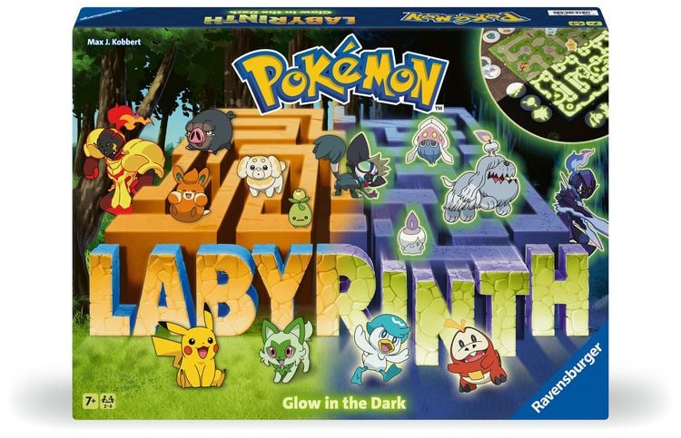 Produktbild: Pok&eacute;mon Labyrinth Glow in the Dark - Gesellschaftsspiel & Brettspiel ab 7 Jahre