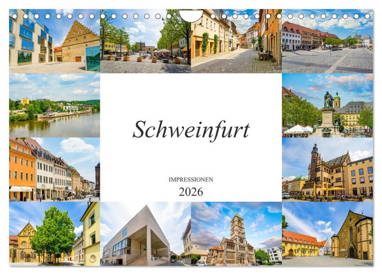 Produktbild: Schweinfurt Impressionen (Wandkalender 2026 DIN A4 quer), CALVENDO Monatskalender