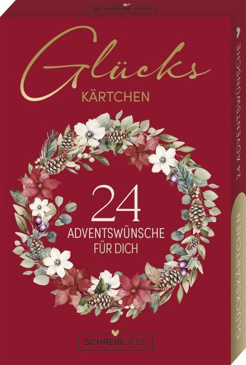 Produktbild: Gl&uuml;cksk&auml;rtchen Advent-24 Adventsw&uuml;nsche